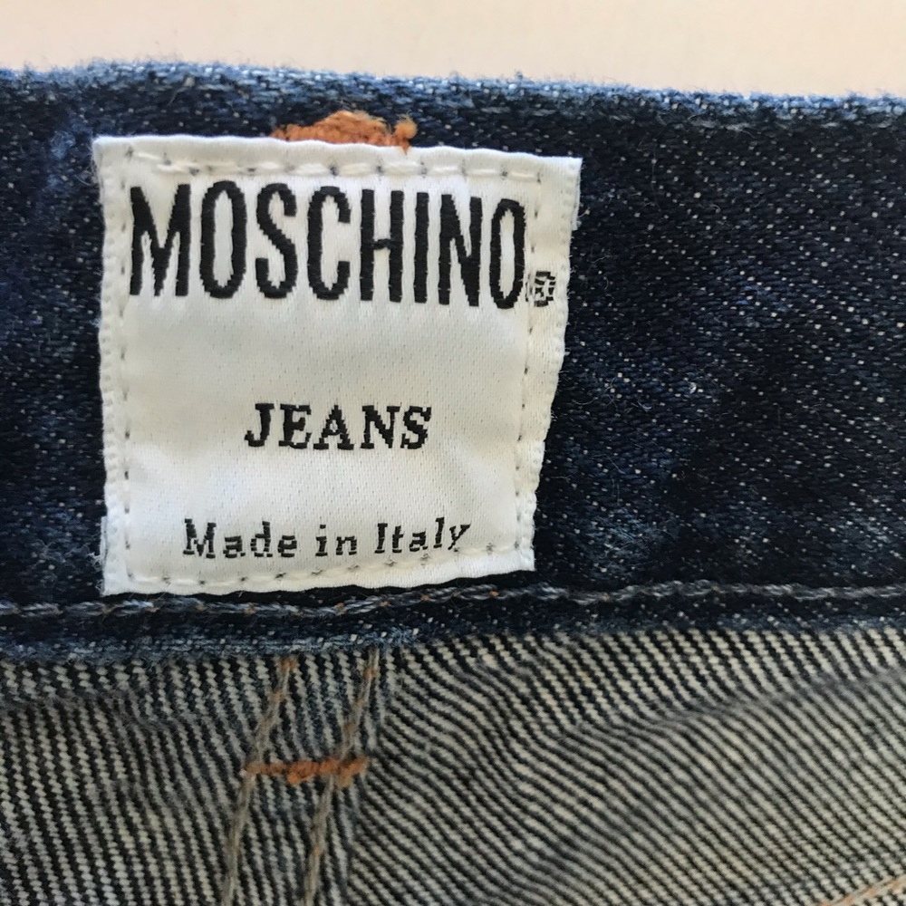 LIKE NEW AUTHENTIC VINTAGE MOSCHINO WIDE LEG JEANS - Picture 9 of 11